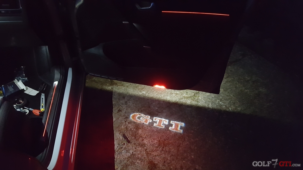 Einstiegsleuchte Golf GTI TCR Türwarnleuchte LED Projektor Original VW  Leuchte Warnleuchte weiß