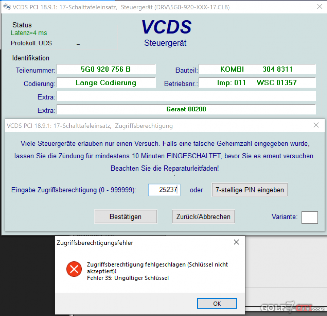 VCDS-Diskussionsthread • Golf 7 GTI Community • Forum