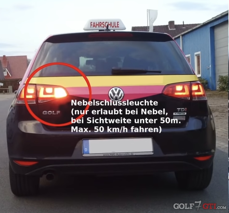 Nebelschlussleuchten auch bei Standlicht • Golf 7 GTI Community • Forum